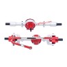 WPL C24 Upgrades Metal Front and Rear Axle Assemblies Silver Red