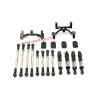 WPL C34 Upgrade Parts Metal Tie Rods, Shocks, Tie Rod Holders Black
