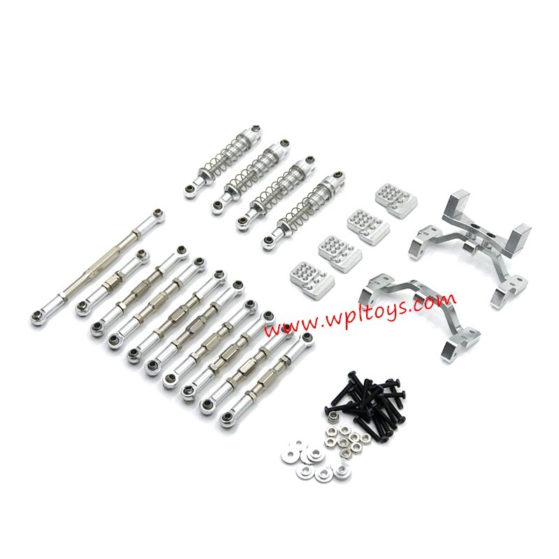 WPL C34 Upgrade Parts Metal Assemblies silver