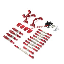 WPL C34 Upgrade Parts Metal Assemblies red