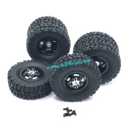 WPL C34 Upgrade Parts Metal Wheel black