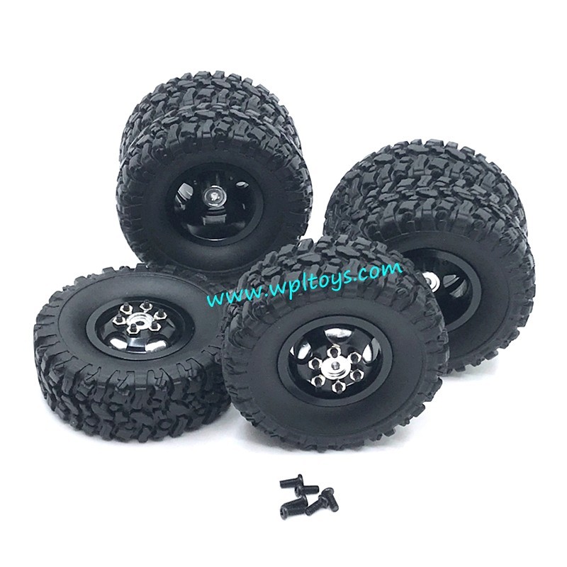 WPL C34 Upgrade Parts Metal Wheel black