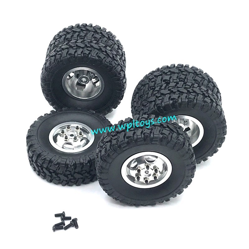 WPL C34 Upgrade Parts Metal Wheel silver