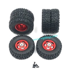 WPL C34 Upgrade Parts Metal Wheel red