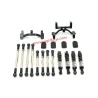 WPL C44 Upgrade Parts Tie Rod, Shock Absorber, Tie Rod Holder black