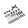 WPL C44 Upgrade Parts Tie Rod, Shock Absorber, Tie Rod Holder black