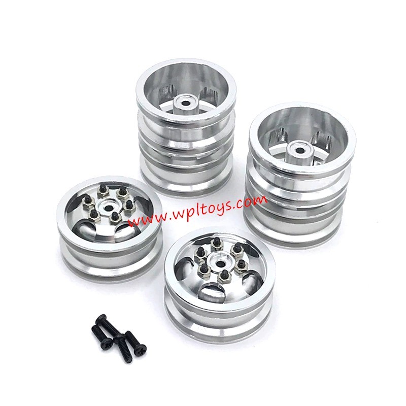 WPL C44 Upgrade Parts Metal Wheel Hub silver