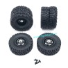 WPL C44 Upgrade Parts Metal Wheel Kit black