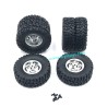 WPL C44 Upgrade Parts Metal Wheel Kit silver
