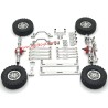 WPL C64 Upgrade Parts Foot Pedals, Hub, Tie Rod, Shock Mount, Servo Mount Kit Silver