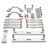 WPL C64 Upgrade Parts Foot Pedal Tie Rod Shock Mount Servo Mount Set silver