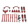 WPL C64 Upgrade Parts Tie Rods, Shock Mount, Tiller Tie Rod Holder, Shock Absorber Red