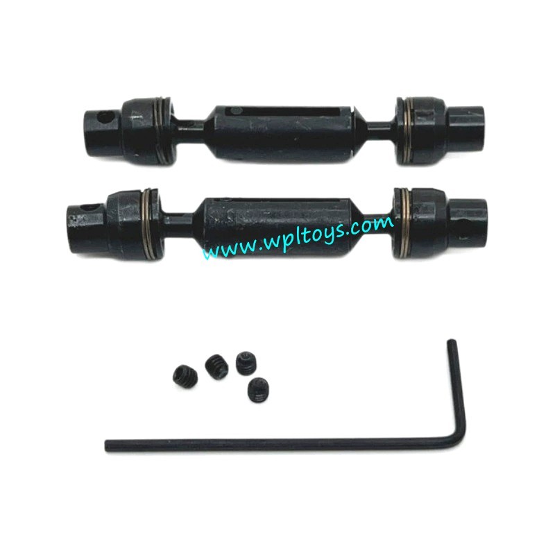 WPL C64 Upgrade Parts Metal Upgrade Front and Rear Driveshafts black