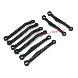 WPL C64 Upgrade Parts Metal Front and Rear Fixed Tie Rods Black