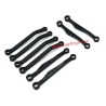 WPL C64 Upgrade Parts Metal Front and Rear Fixed Tie Rods Black