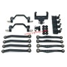 WPL C64 Upgrade Parts Foot Pedal, Tie Rod, Shock Mount, Servo Mount, Tie Rod Holder Black