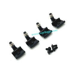 WPL C64 Upgrade Parts Metal Front and Rear Shock Mount Black
