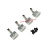 WPL C64 Upgrade Parts Metal Front and Rear Shock Mount Silver