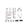WPL D12 Upgrade Parts Swing Arm Steering Cup Kit silver