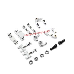 WPL D12 Upgrade Parts Swing Arm Steering Cup Kit silver