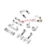 WPL D14 RC Car Upgrade Parts Metal Steering cup, upper/lower swing arm, steering set silver