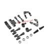 WPL D14 RC Car Upgrades Metal Steering cup, swing arm, steering set black