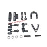WPL D14 RC Car Upgrades Metal Steering cup, swing arm, steering set black