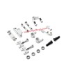 WPL D14 RC Car Upgrades Metal Steering cup, swing arm, steering set silver