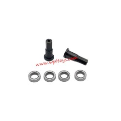 WPL D14 RC Car Upgrades Metal Front Axle Joint Cup, Bearings black