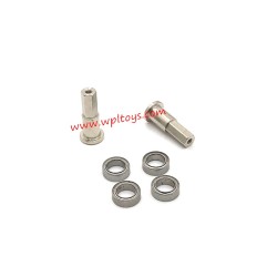 WPL D14 RC Car Upgrades Metal Front Axle Joint Cup, Bearings silver