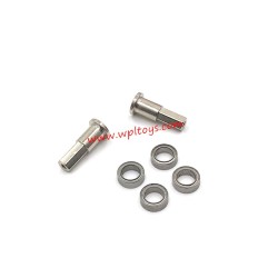 WPL D14 RC Car Upgrades Metal Front Axle Joint Cup, Bearings silver