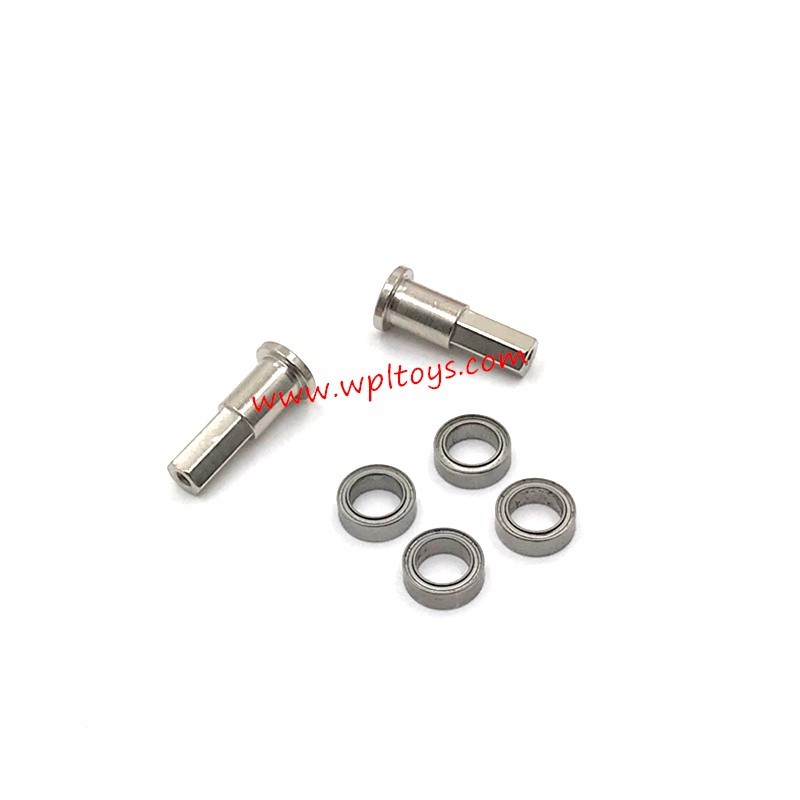 WPL D14 RC Car Upgrades Metal Front Axle Joint Cup, Bearings silver