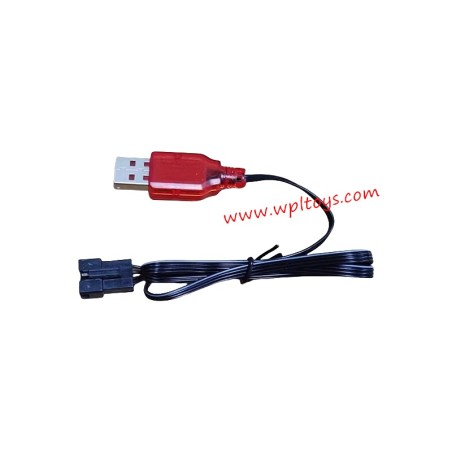 WPL C24 Parts 7.4V charging cable (red tip SM4P)