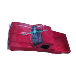 WPL C24 RC Car Parts red car shell (with exterior trim pieces)