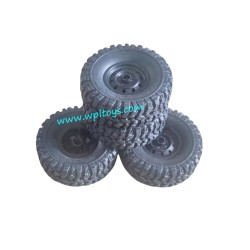 WPL C24 RC Car Parts tires (black wheels)