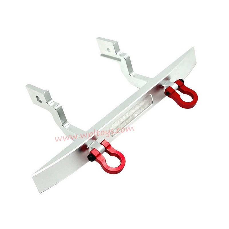 WPL C44 Upgrade Parts Metal Front Bumper silver