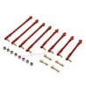 WPL C44 Upgrade Parts Chassis Tie Rods red