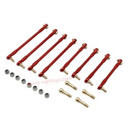 WPL C34 Upgrade Parts Chassis Tie Rod red