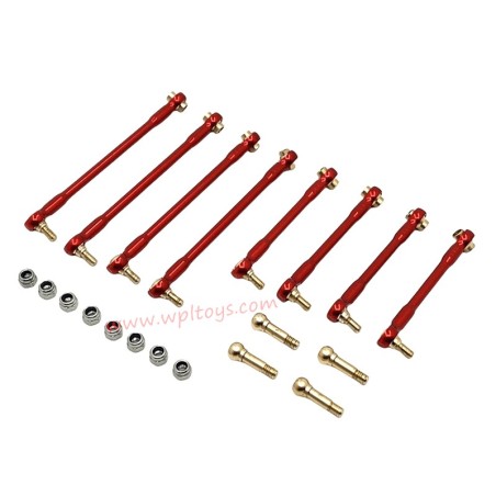 WPL C34 Upgrade Parts Chassis Tie Rod red