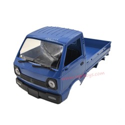 WPL D12 1/10 RC Car Parts Car Body with Stickers and Rearview Mirrors (New Version) blue