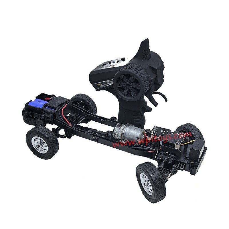 WPL D12 1/10 RC Car Parts Car Frame with Remote Control and Battery