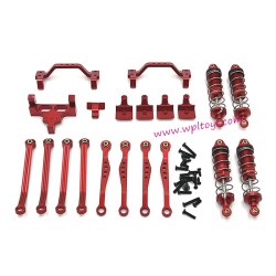 WPL C74-1 Upgrade Parts Shocks Metal kit red