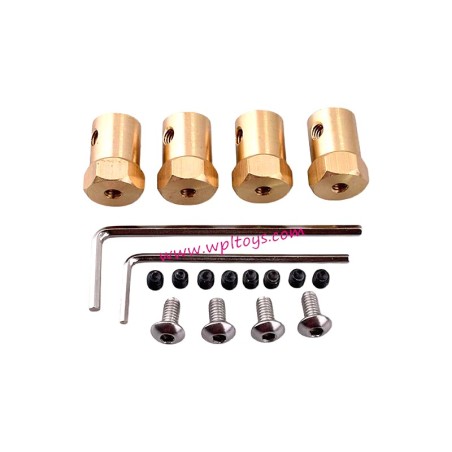 WPL D12 Upgrade Parts 6mm to 12mm Copper Splicer