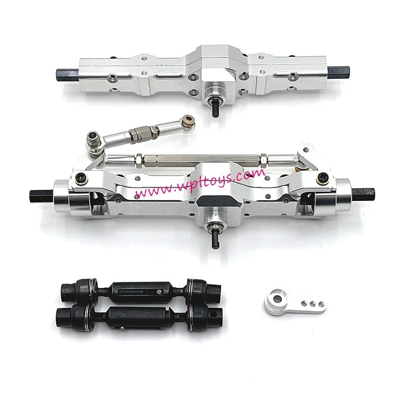 WPL C74 Upgrade Parts Front and Rear Axle Assembly Drive Shaft silver WPL C74 Upgrade Parts Front and Rear Axle Assembly Drive Shaft silver