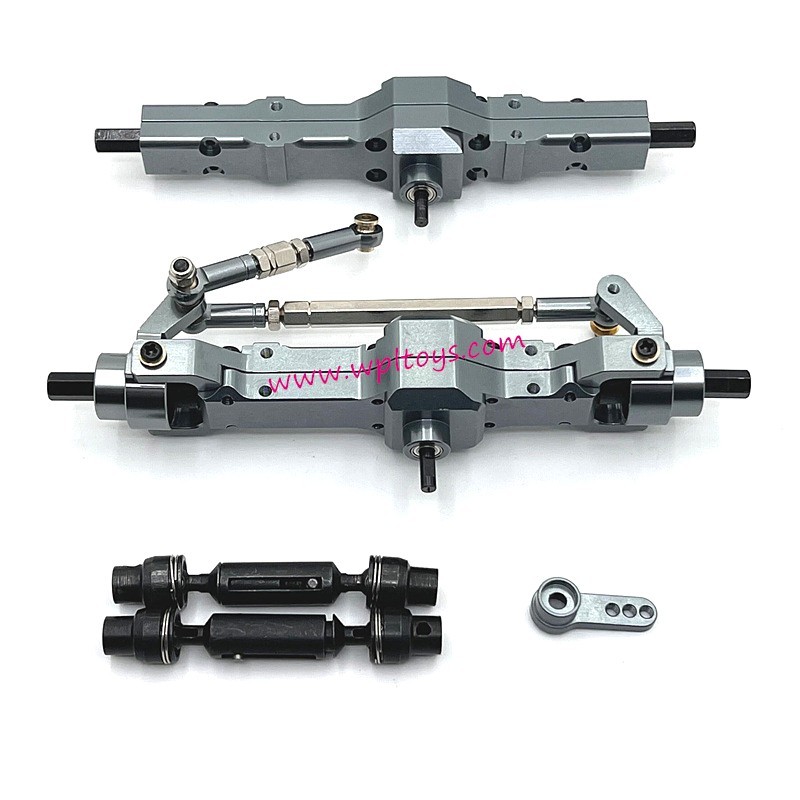 WPL C74 Upgrade Parts Front and Rear Axle Assembly Drive Shaft gray WPL C74 Upgrade Parts Front and Rear Axle Assembly Drive Shaft gray