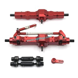 WPL C74 Upgrade Parts Front and Rear Axle Assembly Drive Shaft red