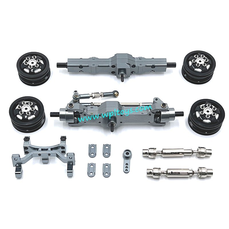 WPL C74 Upgrade Parts Axle Tiller Block Hub Drive Shaft gray WPL C74 Upgrade Parts Axle Tiller Block Hub Drive Shaft gray