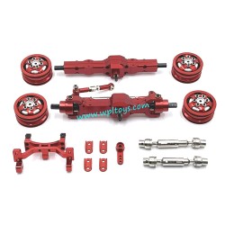 WPL C74 Upgrade Parts Axle Tiller Block Hub Drive Shaft red