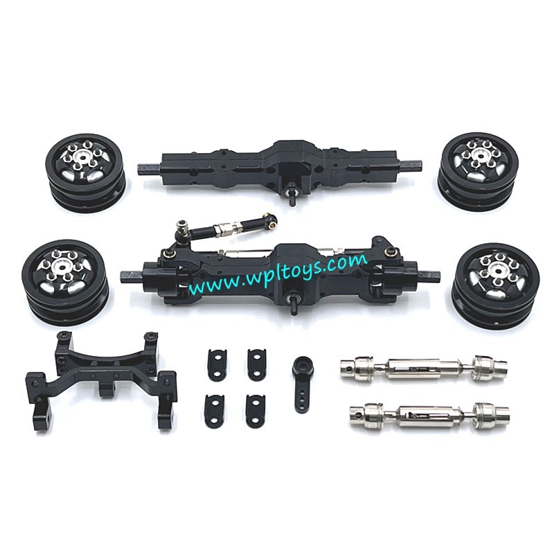 WPL C74 Upgrade Parts Axle Tiller Block Hub Drive Shaft black WPL C74 Upgrade Parts Axle Tiller Block Hub Drive Shaft black