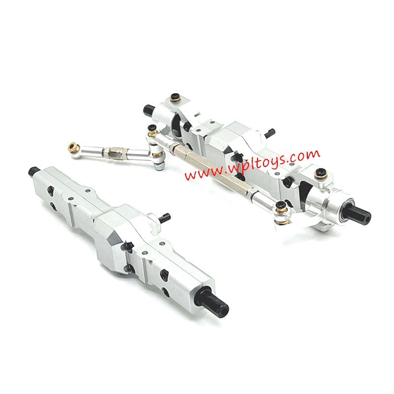 WPL B14 Upgrade Parts Front and rear axle assembly silver WPL B14 Upgrade Parts Front and rear axle assembly silver